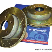 Coppia dischi freni posteriori ventilati  Britpart Performance (SDB500202)